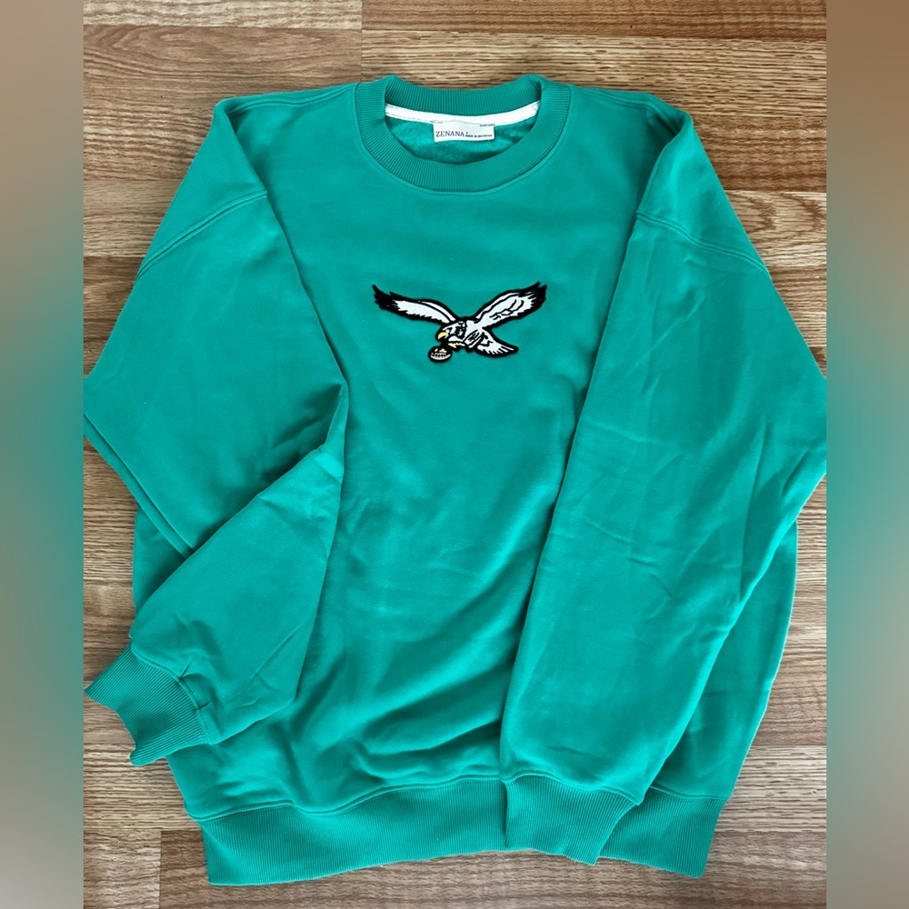 Eagles Kelly green fleece sweatshirt